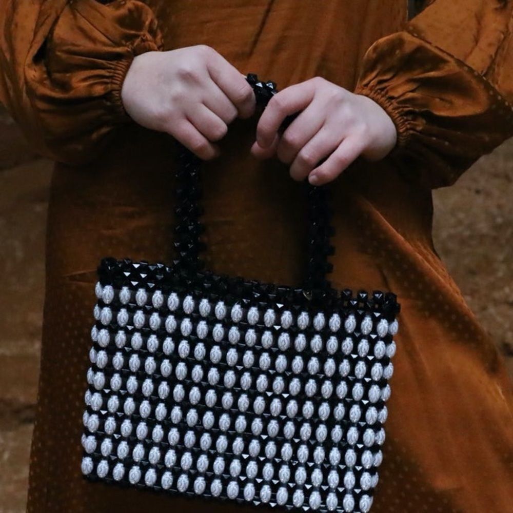 Handmade Made In Hong Kong Plastic & Metal Women Handbags
